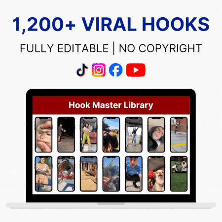 Hook Master Library - 1200+ Viral Video Reel Hooks